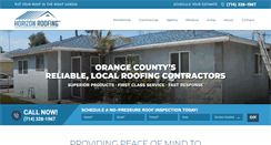 Desktop Screenshot of horizonroofingca.com